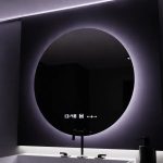Oglinda LED Rotunda, 70cm, Serenite MotionGlow Marcello, Sistem Dezaburire, Ceas & Termometru, Dimabila - imagine 3