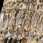 Candelabru Cristal LED cu Telecomanda Regalis, Lungime 58cm, Crom Lucios, Inaltime Reglabila - imagine 4