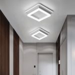 Lustra LED MODERNA 26W, Diametru 22cm, Patrata, lumina Rece/Calda/Neutra, Alb - imagine 3