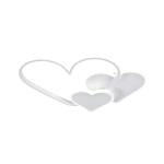 Lustra LED cu telecomanda AMI 50W, 3 Inimi, lumina Rece/Calda/Neutra, Dimabila, Alb - imagine 2