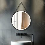 Oglinda LED Rotunda, 50cm, Celeste Majeste Noir Eleve MotionGlow Marcello, Sistem Dezaburire, Ceas & Termometru, Dimabila - imagine 4