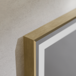 Oglinda LED Rectangulara, 60x80cm, Verite Royale Gold MotionGlow Marcello, Sistem Dezaburire, Ceas & Termometru, Dimabila - imagine 2