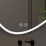 Oglinda LED Touch Quassare, Sistem Dezaburire 90x65 cm - imagine 2