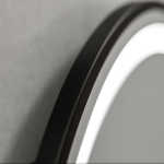 Oglinda LED Rotunda, 70cm, Celeste Majeste Noir MotionGlow Marcello, Sistem Dezaburire, Ceas & Termometru, Dimabila - imagine 2