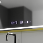 Oglinda LED Rectangulara, 80x60cm, Verite Royale Gold MotionGlow Marcello, Sistem Dezaburire, Ceas & Termometru, Dimabila - imagine 3