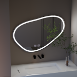 Oglinda LED Touch Quassare, Sistem Dezaburire 90x65 cm - imagine 4