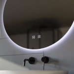 Oglinda LED Rotunda, 70cm, Isolda, Touch, Sistem Dezaburire - imagine 2