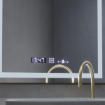 Oglinda LED Rectangulara, 60x80cm, Verite Royale Gold MotionGlow Marcello, Sistem Dezaburire, Ceas & Termometru, Dimabila - imagine 4