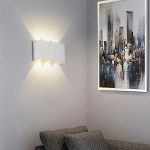 Fantas Aplica LED de Exterior si Interior, 6 Surse x 1W, IP65, Metalic, Alb, 3000K