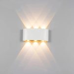 Fantas Aplica LED de Exterior si Interior, 6 Surse x 1W, IP65, Metalic, Alb, 3000K - imagine 2