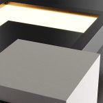 Aplica LED Massika 37W, Alb Negru - imagine 2