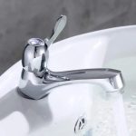 Baterie Lavoar Fluture Apa Rece Crom - imagine 2