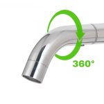 Baterie Lavoar cu Pipa Rotativa, Crom, CP107 - imagine 4