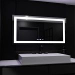 Oglinda LED Rectangulara, 160x80cm, Verite MotionGlow Marcello, Sistem Dezaburire, Ceas & Termometru, Dimabila - imagine 4