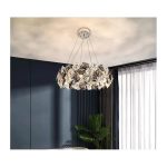 Candelabru Cristal Heja 5x E27 Argintiu - imagine 3
