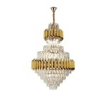 Candelabru Cristal Ryland 13x E27 Auriu