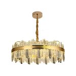 Candelabru LED Achim cu Telecomanda, 200W, Diametru 80cm Auriu, Dimabil - imagine 3