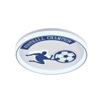 Lustra LED cu telecomanda AGLAYA 200W, lumina Rece/Calda/Neutra, Dimabila, Albastru - imagine 3