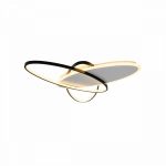 Lustra LED cu telecomanda LIGURIA 81W, 3 Ovale, lumina Rece/Calda/Neutra, Dimabila, Negru Alb - imagine 2