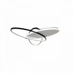 Lustra LED cu telecomanda LIGURIA 81W, 3 Ovale, lumina Rece/Calda/Neutra, Dimabila, Negru Alb - imagine 4