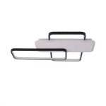 Lustra LED cu telecomanda CAROLINA 76W, 3 Elemente, lumina Rece/Calda/Neutra, Dimabila, Negru - imagine 2