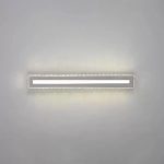 Lustra LED cu cristal PIERCE 35W, Liniara, lumina Rece/Calda/Neutra, Argintiu