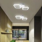 Lustra LED ERIKA 11W, 2 Patrate, lumina Neutra, Alb