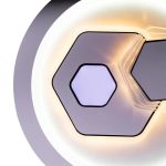 Lustra LED KATHLEEN RGB 16W, lumina Calda/Neutra, Alb - imagine 2