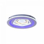 Lustra LED cu telecomanda MEIRA RGB, 180W, lumina Rece/Calda/Neutra, Dimabila, Alb - imagine 4