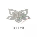 Lustra LED cu telecomanda DALIA 170W, 5 Petale, lumina Rece/Calda/Neutra, Dimabila, Alb - imagine 2