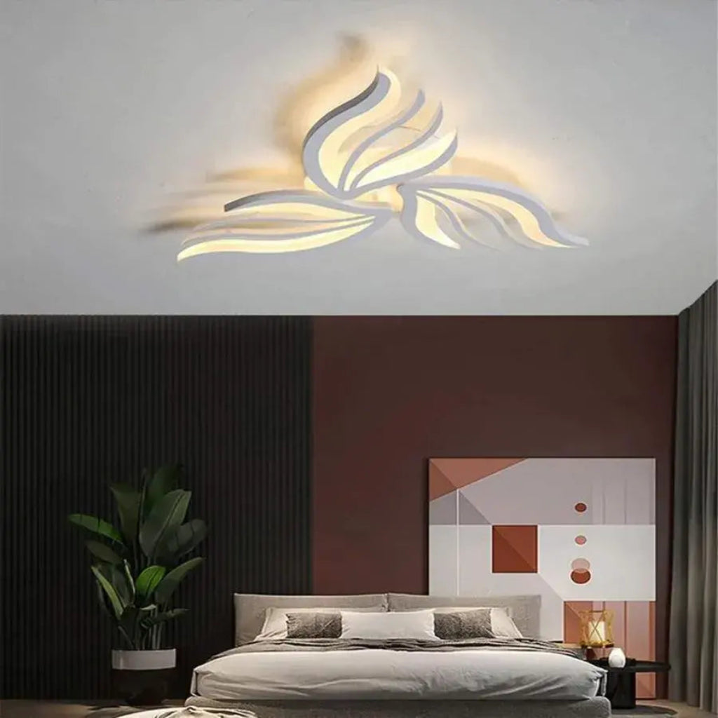 lustra-led-telecomanda-zahra-60w-dimabila-alb_LL1905AL_01 Lustra LED cu telecomanda SAKURA 37W, 3 Petale, lumina Rece/Calda/Neutra, Dimabila, Alb - imagine 1