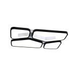 Lustra LED cu telecomanda USAGHI 120W, lumina Rece/Calda/Neutra, Dimabila, Negru