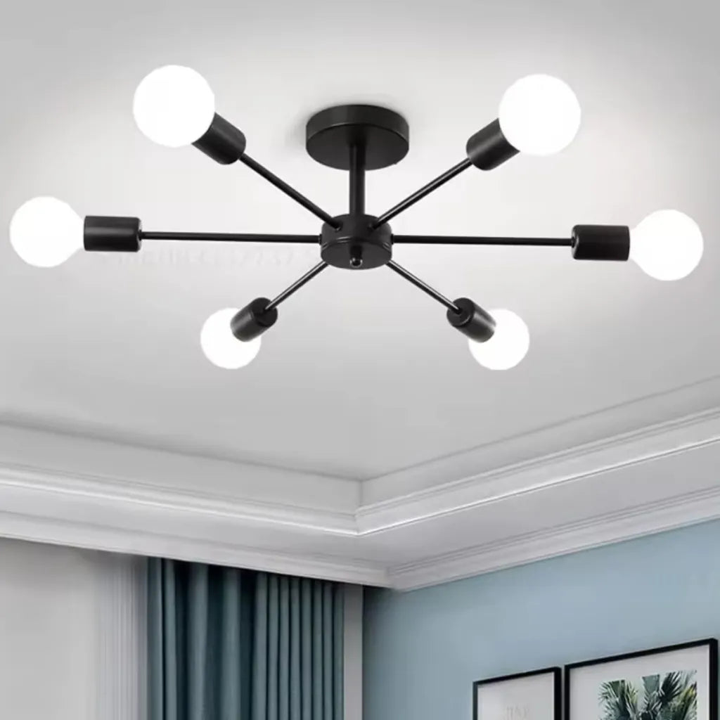 lustra-mikkos-6xe27-negru-1738614938 Lustra Mikkos 6XE27 Negru - imagine 1