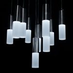 Pendul NEPTUNIA 80W, 10 Elemente, lumina Rece/Calda/Neutra, Crom Lucios, Inaltime Reglabila - imagine 3