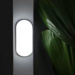 Plafoniera LED FANTAS Ovala 8W 17cm Alb Exterior IP65 - imagine 2