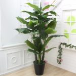 Planta Artificiala Banan japonez, 4 Crengi, fara Ghiveci 180cm Verde