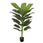Planta Artificiala 24 Frunze fara Ghiveci 160cm Verde