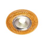 Spot LED Incastrabil, 3W, Sticla, Auriu - imagine 2